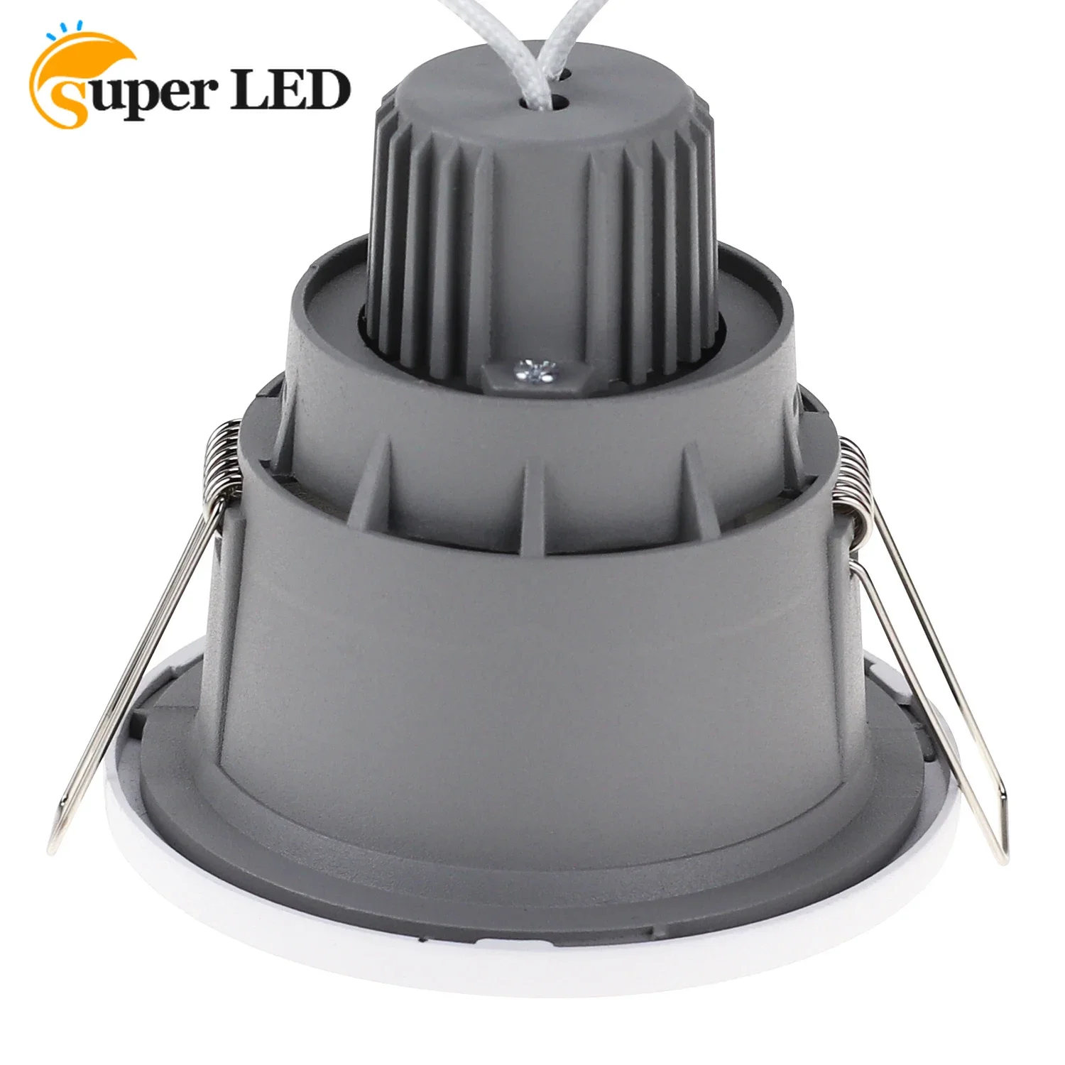 

GU10 Fitting Square Round Lighting GU10 Holder Casing Frame Eyeball Downlight Housing Spotlight Fitting