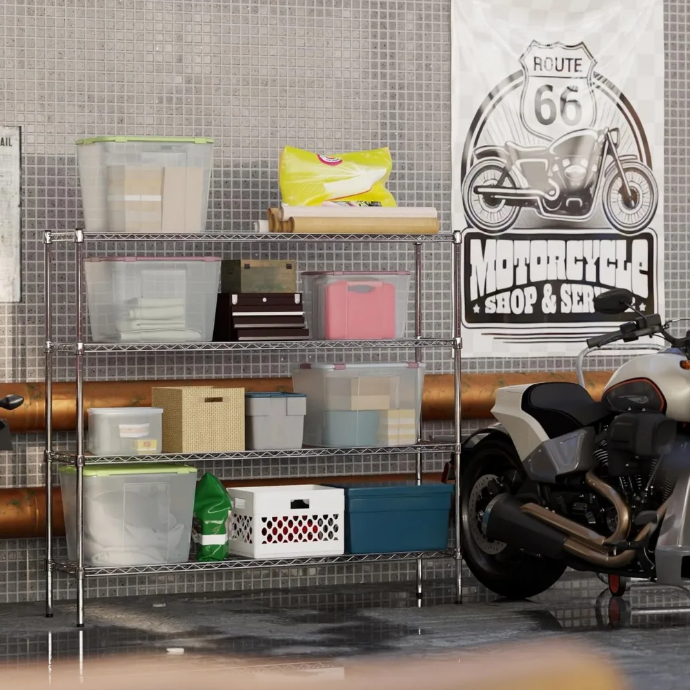 Four-Tier Chrome Wi…