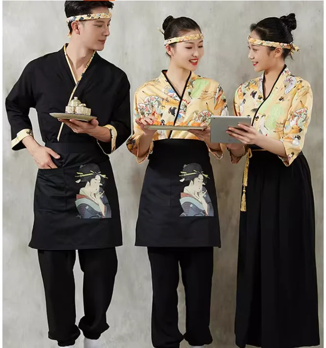 Vêtements de travail pour restaurant de sushi, tenue de chef de cuisine japonaise Izakaya