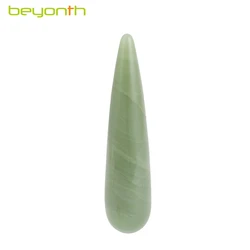 Handmade Natural Green Jade Aventurine Acupoint Massage Stick Facial Massager Gua Sha Tool for Health Beauty Care