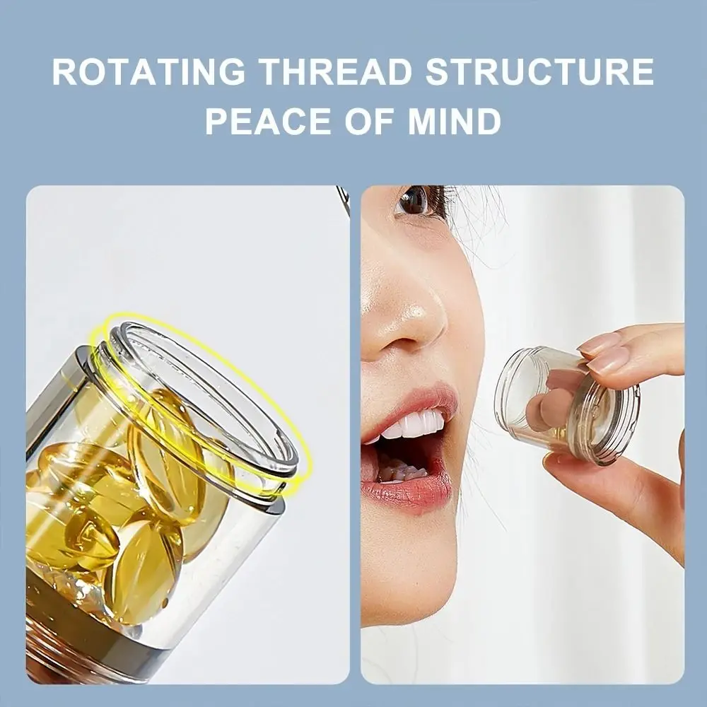Portable Mini Weekly Pill Organizer Box Reusable Waterproof Daily Pill Box 7-Day Against Moisture Divided Medicine Box Home