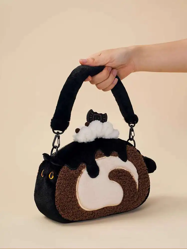 Kawaii Tote กระเป๋าสาวน่ารัก PANDA กระเป๋า Original Swiss ROLL Lolita Plush กระเป๋ากระเป๋าถือกระเป๋าสะพายกระเป๋าตุ๊กตา 520 ผู้หญิงของขวัญวันเกิด