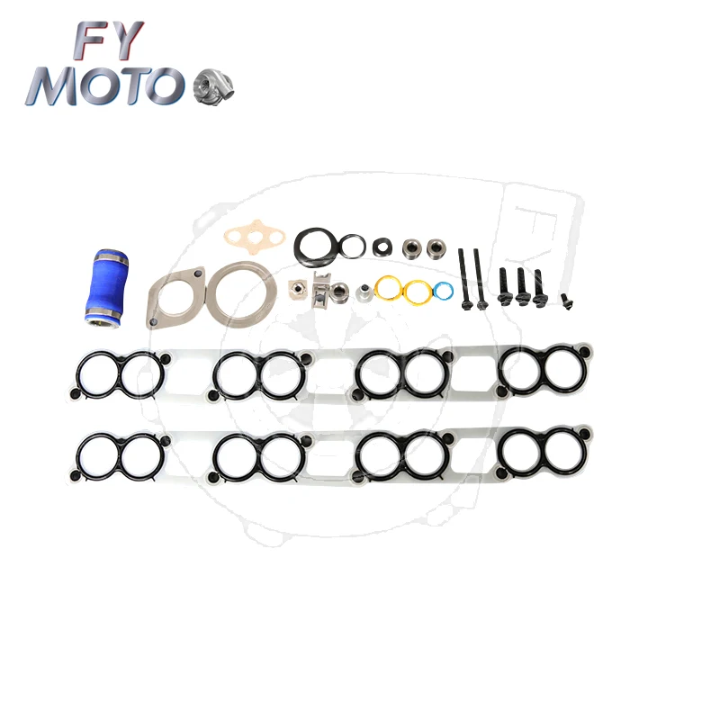 طقم تبريد EGR مربع لـ 04-2007 6.0 Powerstroke ديزل 6 فتحات