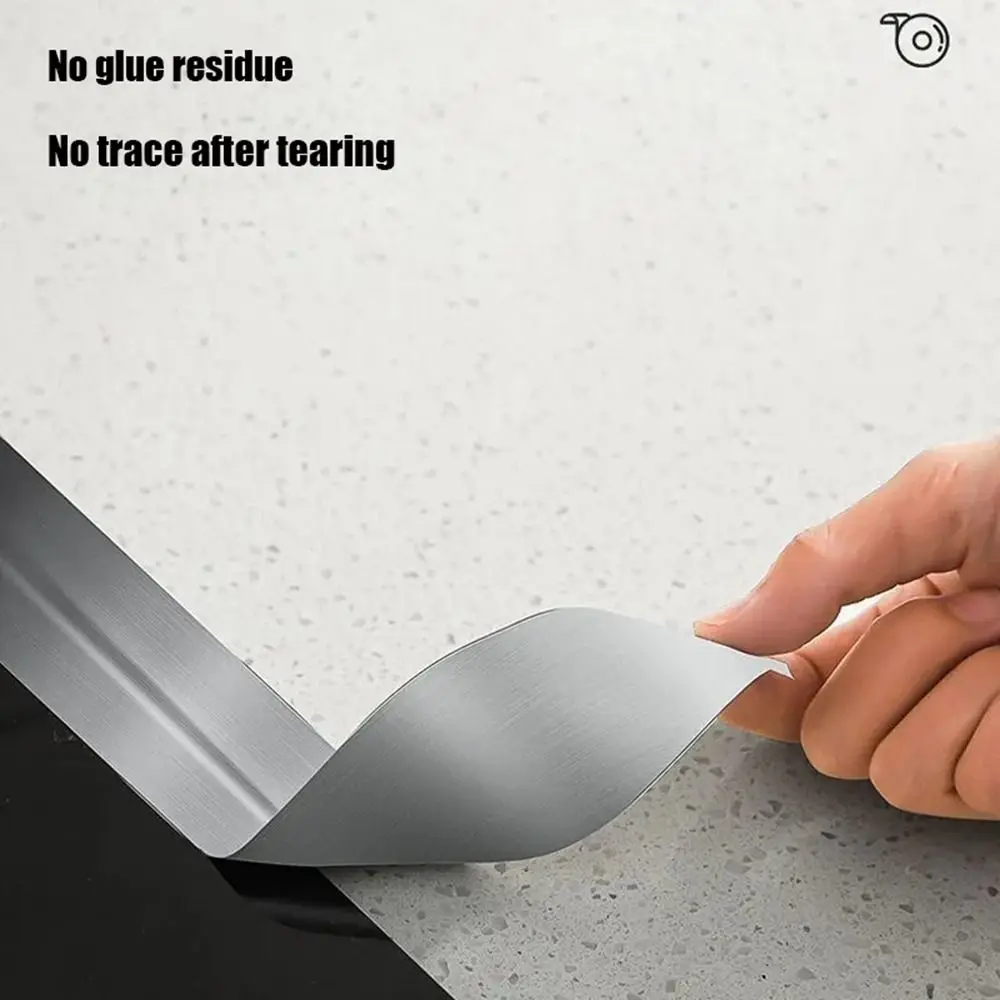 Heat Insulation Toilet Gap Stove Bathroom Kitchen Accessories Caulk Strip Sink Sticker Aluminum Foil Tape