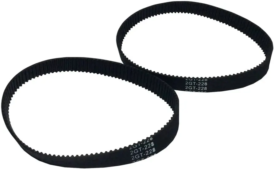 2GT Timing Belt 260-2GT-9 Rubber Conveyor Belt L=260mm W=9mm 130 Teeth in Closed Loop for 3D Printer Pack of 2pcs