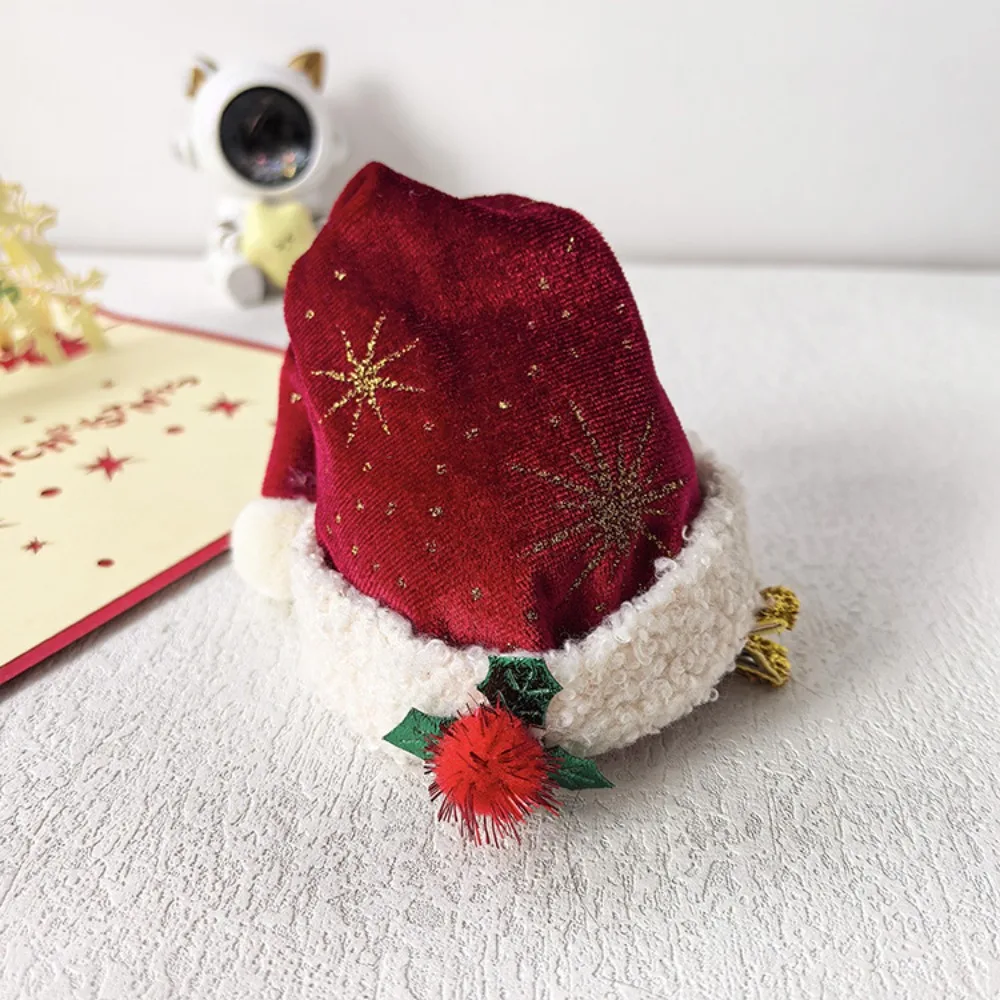 

Рождественский декор, Рождественская шляпа, заколка для волос, бант с блестками, детская заколка для волос с рогами оленя, красная заколка, корейские аксессуары для волос