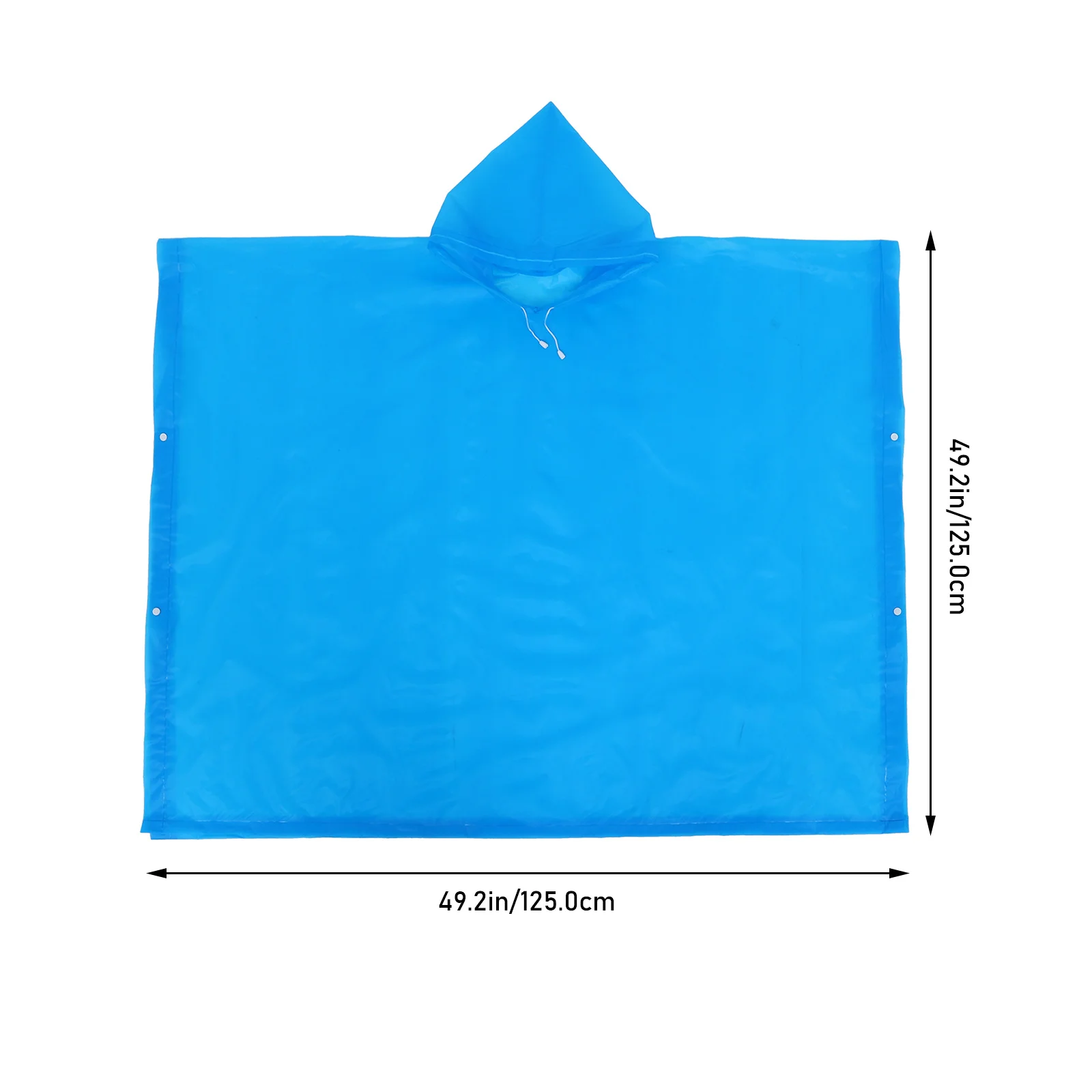 Poncho de lluvia con capucha para adultos, ropa de lluvia Premium Eva impermeable de secado rápido, portátil, para viajes al aire libre, Camping, Unisex, 1 ud.