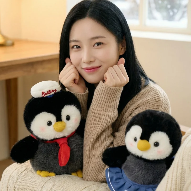 ตุ๊กตาเพนกวินน่ารัก ขนาด 15/20/30 ซม. ตุ๊กตาสัตว์การ์ตูนนุ่มนิ่ม ของขวัญวันเกิดสำหรับเด็กหญิงและเด็กชาย ของเล่นเพื่อนนอนกอด