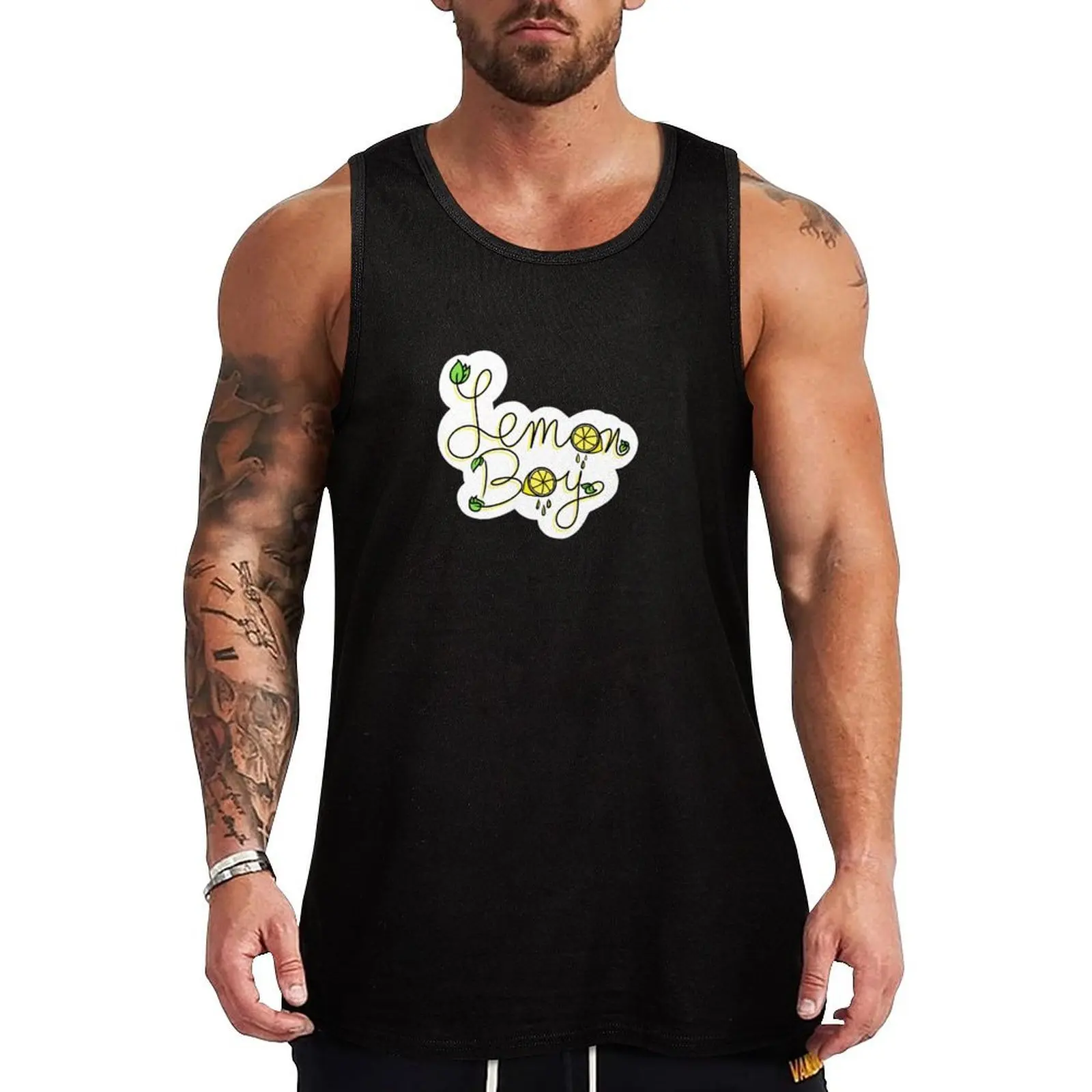 

Lemon Boy Title Tank Top Sweat Resistant Tank Top Moisture Wicking Gym Wear