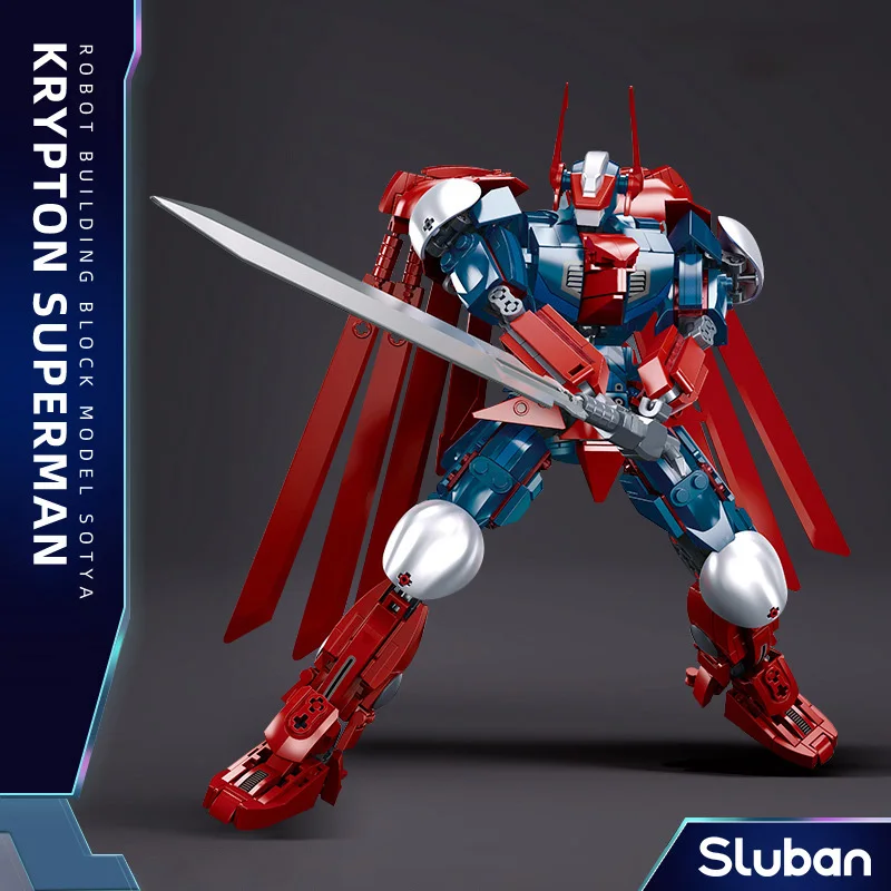 

Серия роботов-воинов в сборе из строительных блоков, однолопастный или двусторонний воин, крутые декоративные игрушки для мальчиков, подарок на день рождения