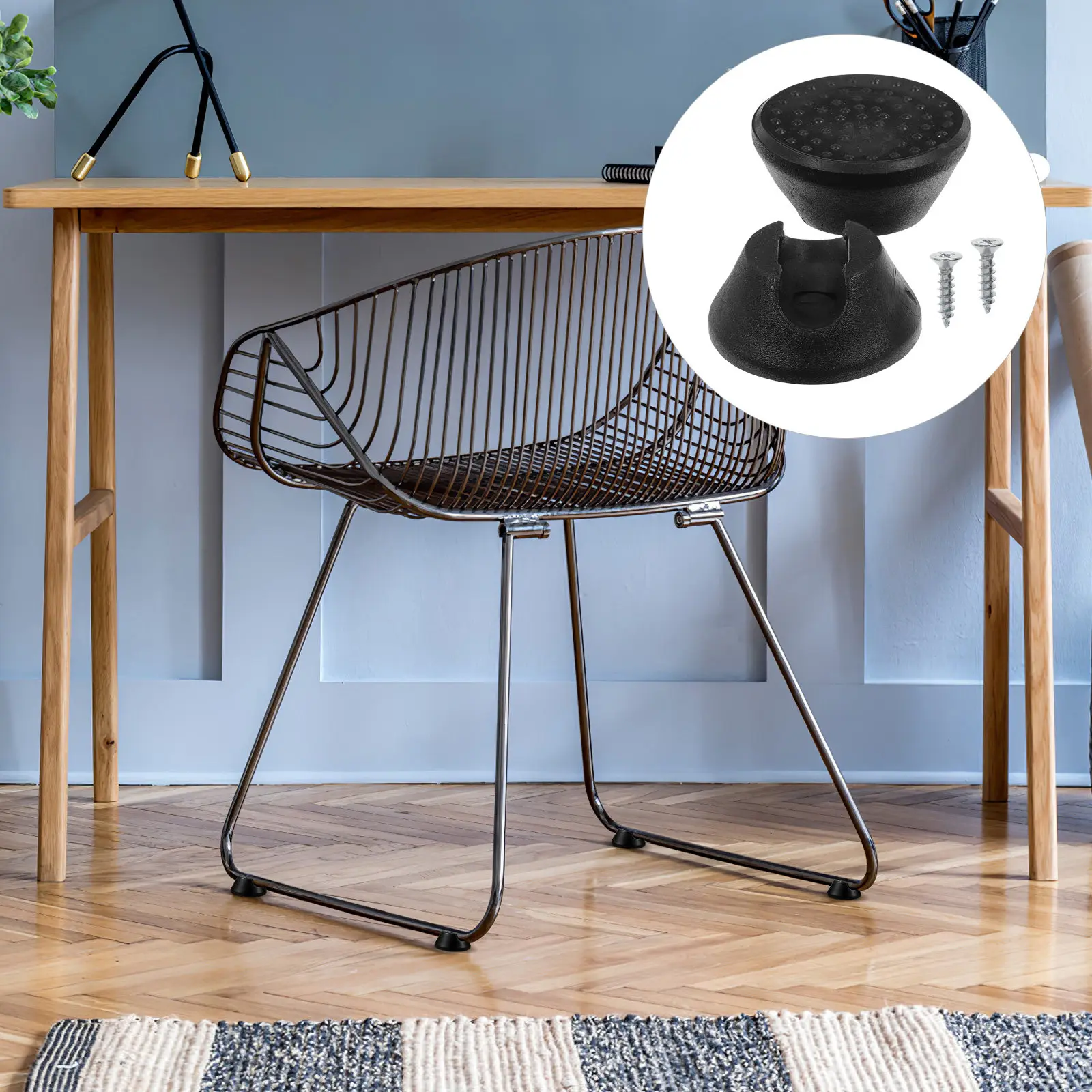 

Набор из 16 накладок для ножек мебели: нескользящие защитные подкладки для пола, чехлы для ножек стульев и столов, защита для мебели на паркетных полах