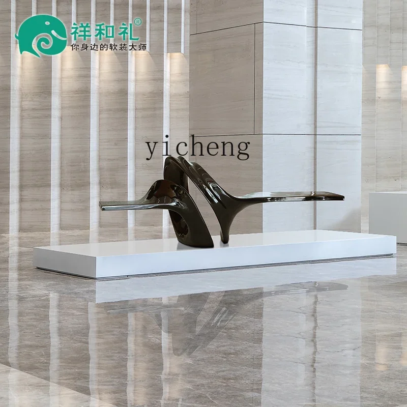 

V6 hotel lobby fiberglass sculpture large floor-to-ceiling abstract ornament handicraft shopping mall soft decoration