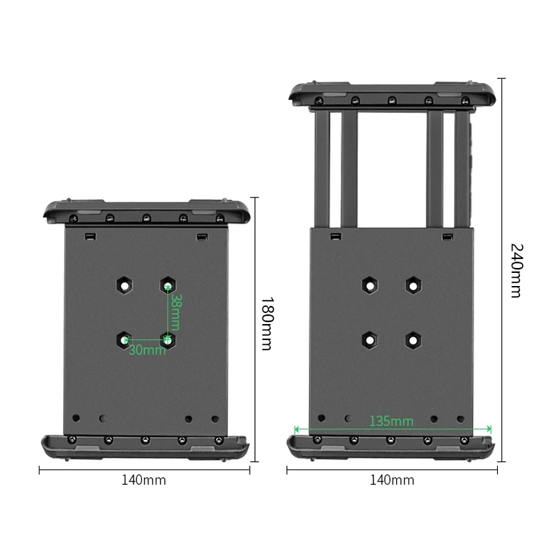 VINMounts 7 Inch Tablet Holder Only Universal Fit 240×135mm Tablets ≤15mm Without Ball Head or Mount Accessories