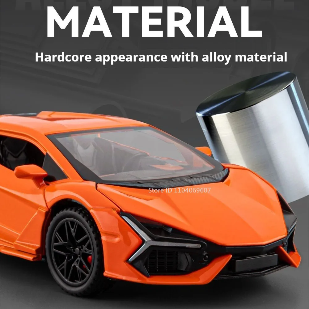 1:32 Bilancia Revuelto V12 Supercar Modello Giocattolo In Lega Pressofusa Porte Aperta Tirare Indietro Suono Luce Ornamento Auto Sportive Regali Di Natale