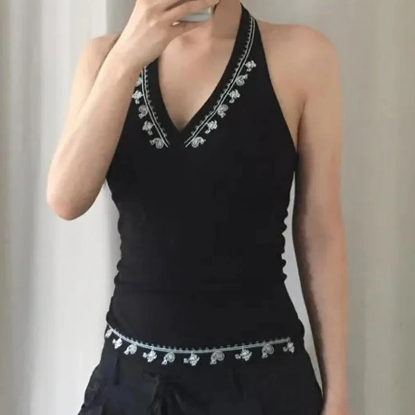 Veste d'été sexy pour fille épicée, col en v, col suspendu, imprimé floral, personnalité, veste à bascule fine et polyvalente, nouvelle collection