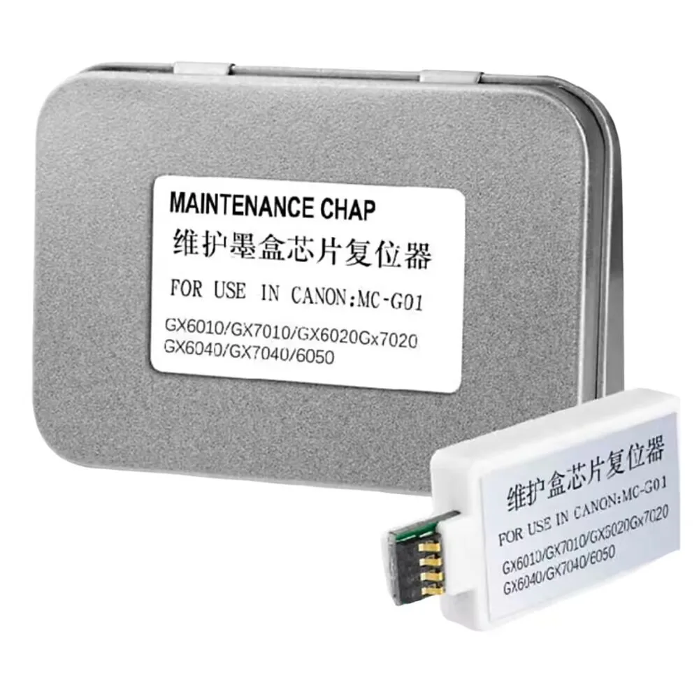 

MC-G01 Устройство сброса чипа технического обслуживания для Canon GX6010 GX6020 GX6030 GX7030 GX6040 GX7040 GX6050 GX7050 GX6060 GX7060 GX7010 GX7010