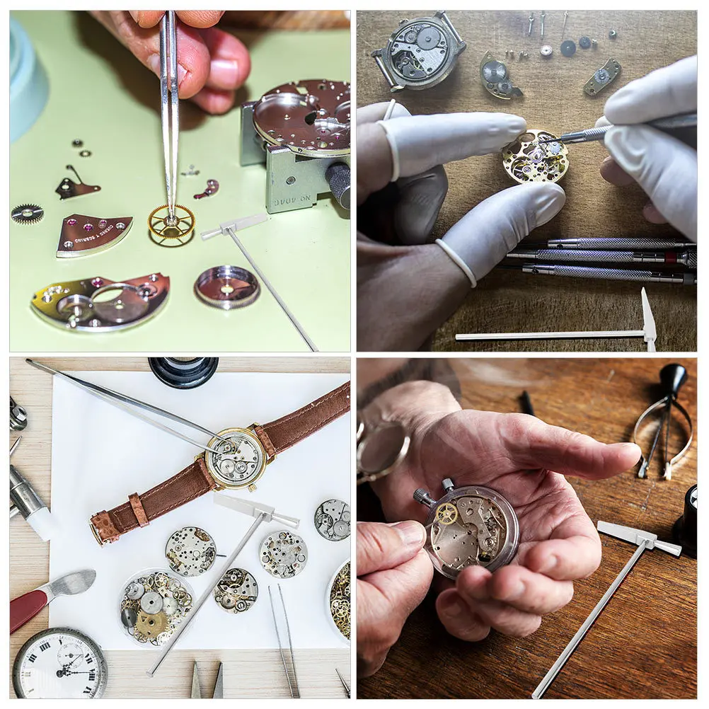 

4Pcs Mini Watch Hammer Tool Zinc Alloy Iron Metal Hard Mallet for Watch Strap Band Link Removal Repair Adjustment