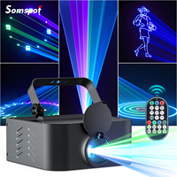 Somspot Animation Laser Light RGB Laser Beam Line Scanner Projector Stage Effect Lighting Projector for DJ Disco Party Wedding