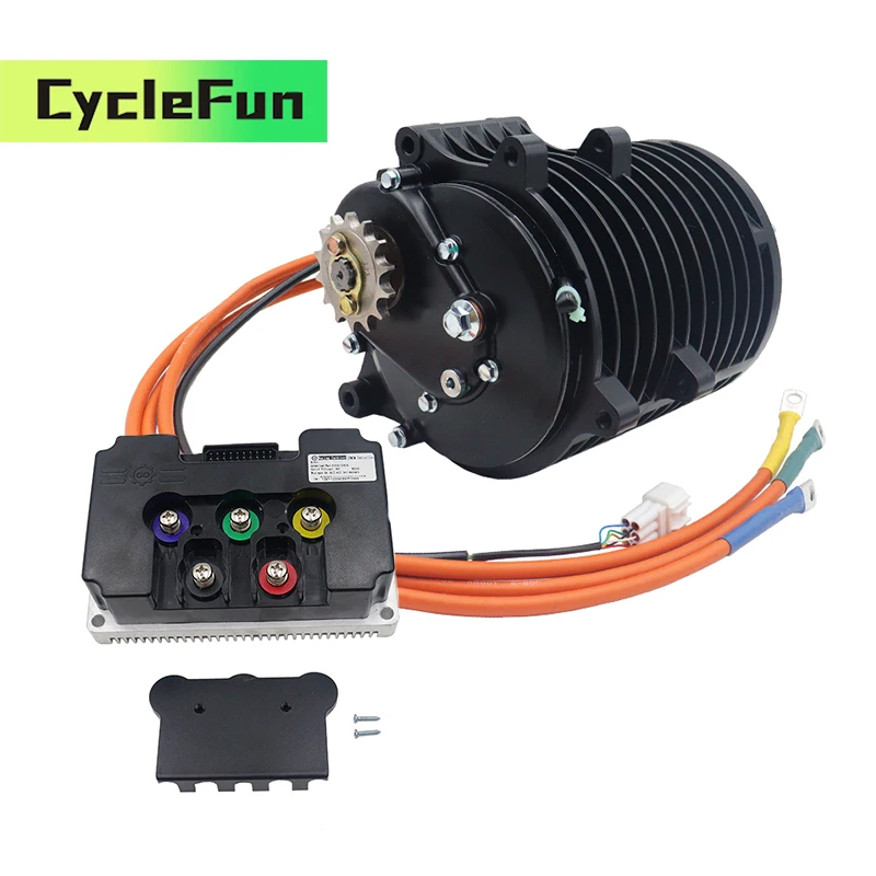 

QS138 V3 70H 3KW PMSM двигатель среднего привода с внутренними редукторами 1:2,35 и контроллером Fardriver ND72680, электрический мотоцикл