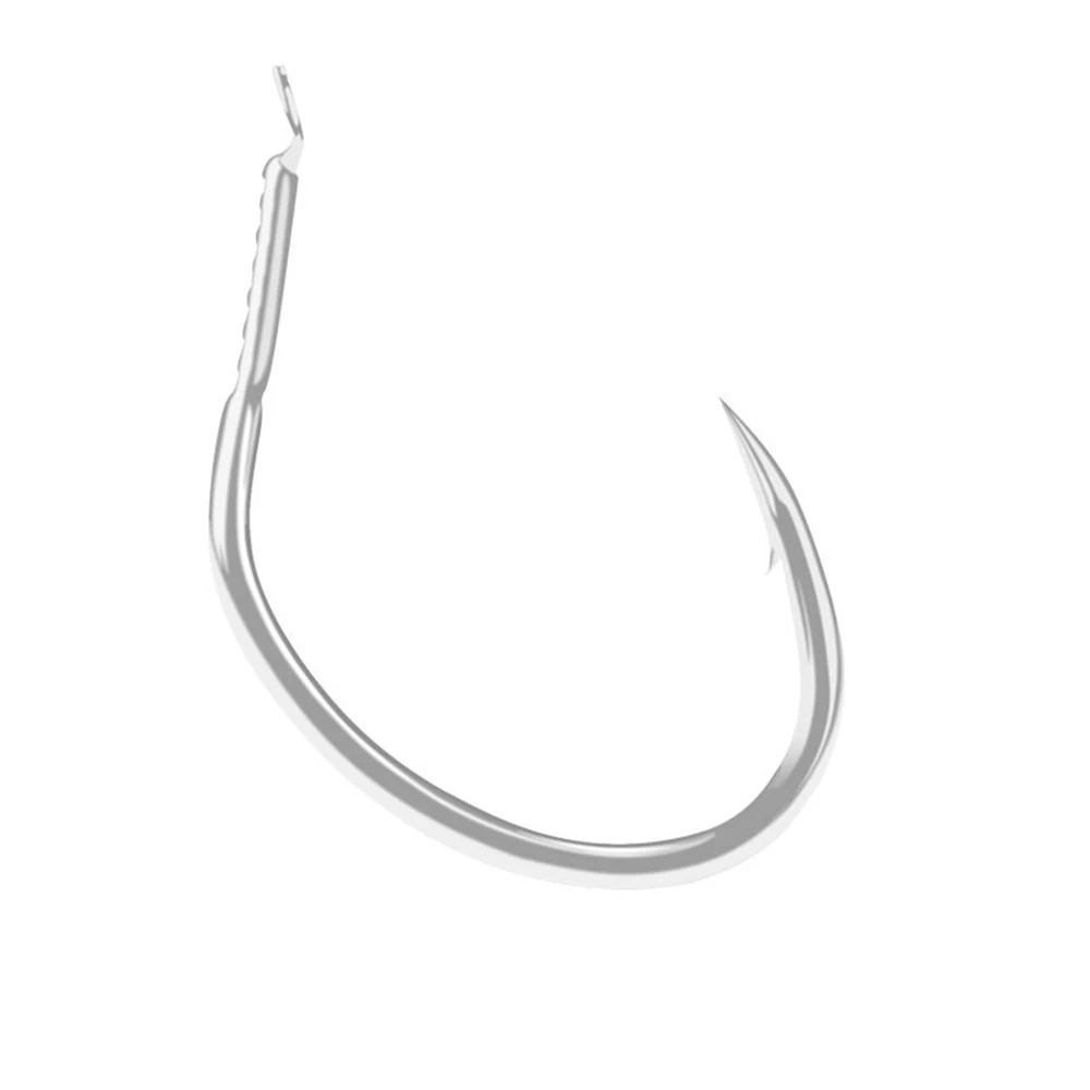 100Pcs 1/0 2/0 3/0 4/0 5/0 Jigging Hook High Carbon Steel Jig Hooks Saltwater Assistant Sea Fishing Hooks Accessories Pesca