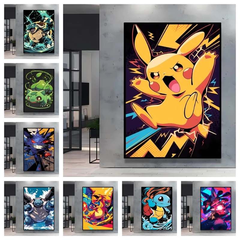 

Adorable Pokemon Pikachu Wall Decorative with High Quality Printing Vivid and Long Lasting Colors It Adds Unique Charm To Room