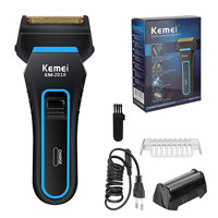 KEMEI KM-2016 3D ABS reciprocating electric shaver rechargeable bread trimmer waterproof men's shaver Rechargeable Hair Trimmers