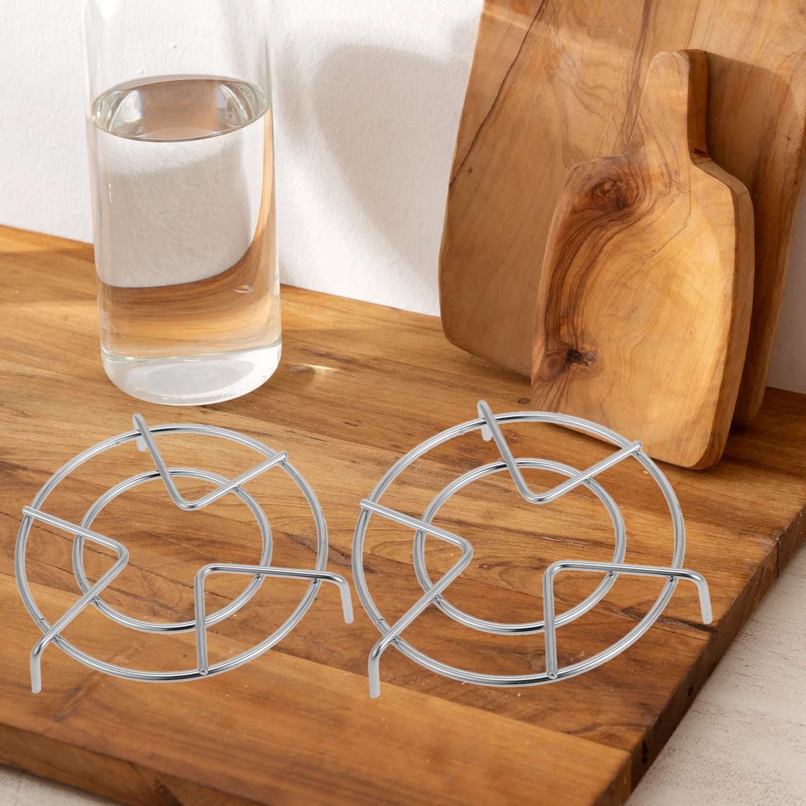 

3Pcs Stainless Steel Steaming Rack Set Air Fryer Racks Trivets for Electric Pressure Cooker Steamer Stand Cooking Pot