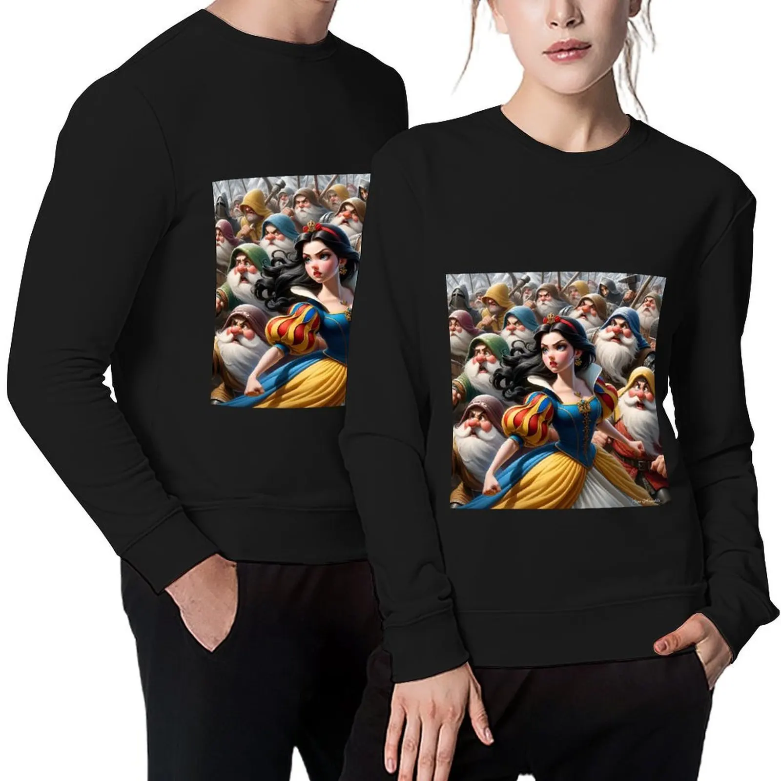 

Snow White and Her Posse Pullover mens clothes anime clothes autumn jacket men autumn new products hoody