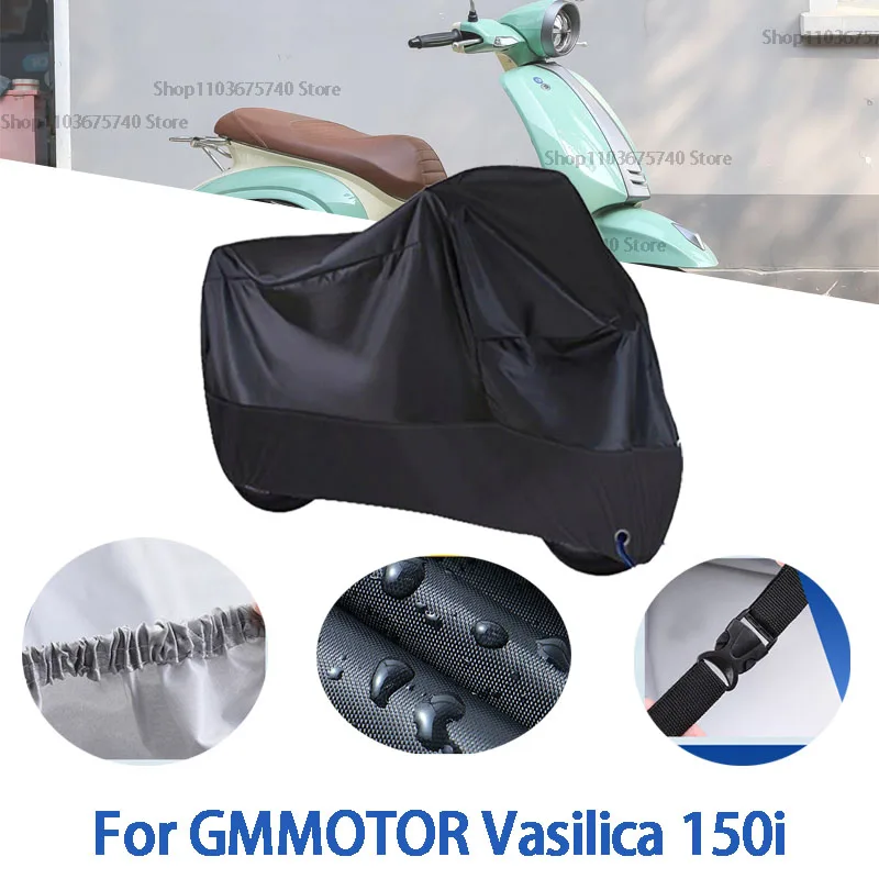 

Полный чехол для мотоцикла GMMOTOR Vasilica 150i, автомобильный уличный солнцезащитный чехол от пыли и ушей, утолщенный оксфордский чехол, аксессуары