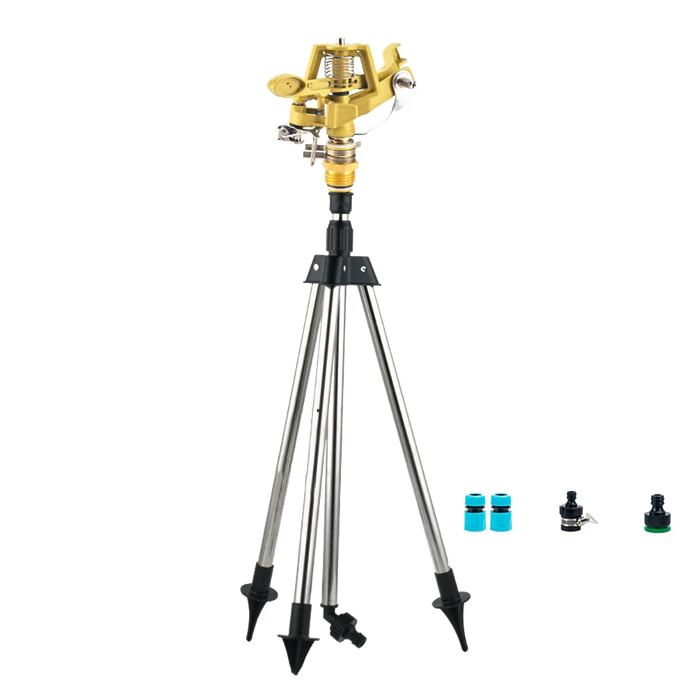 360 Degree Sprinkler Garden Irrigation Customizable Spray Settings Large Area Watering 360 Degree Sprinkler For Garden