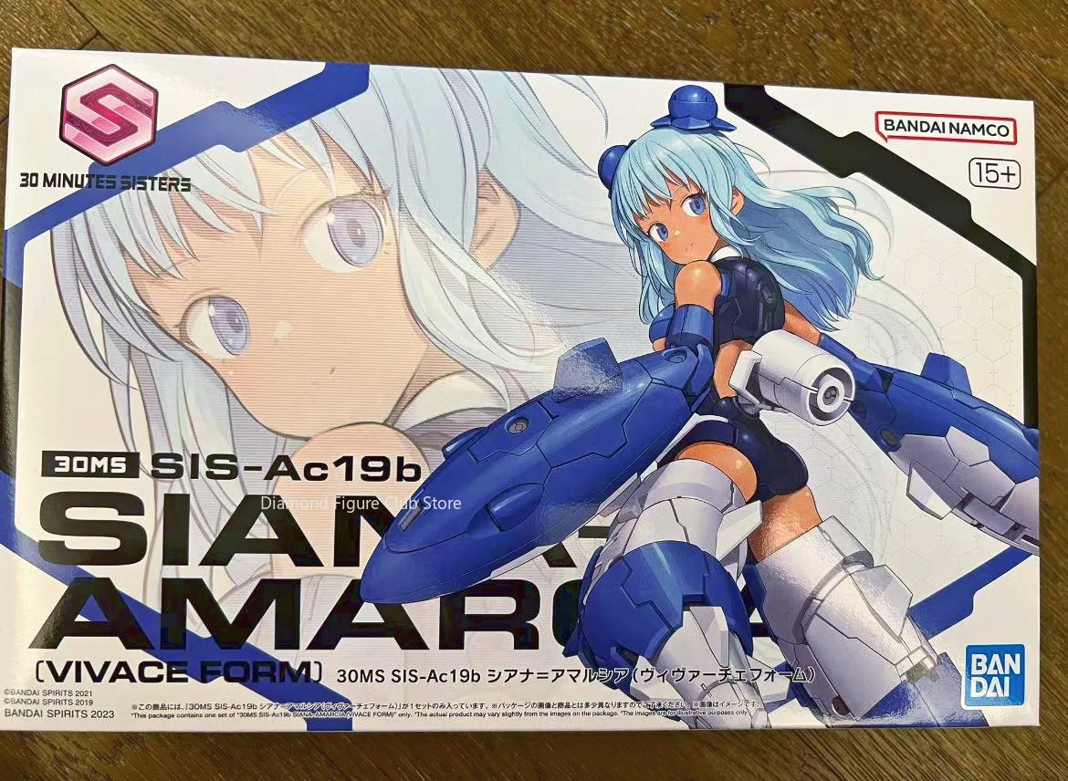 In Stock Original Bandai Assembled 30MS SIS Ac19b Siana Amarcia Vivace Form Model Kit 30 Minute Sisters Kit Anime Figures Toys