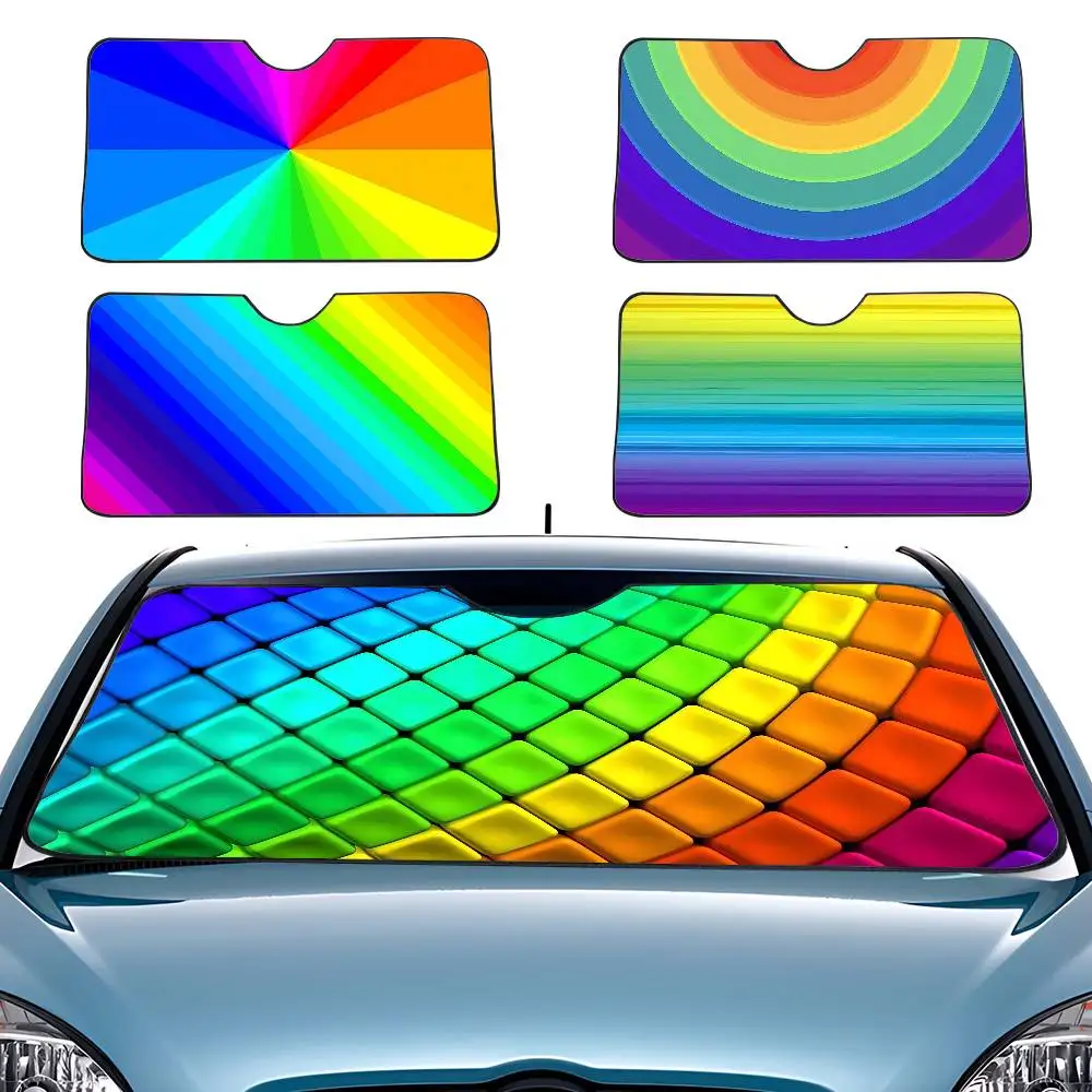

Солнцезащитный экран для автомобиля Rainbow: накидка на лобовое стекло, защита от УФ-лучей, солнцезащитный козырек для автомобиля