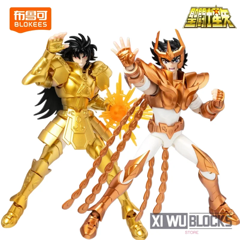 BLOKEES Saint Seiya Beyond Edition Mobile Block Man Gemini Saga Phoenix Ikki Juguetes Modelo de Ensamblaje Adornos Regalos