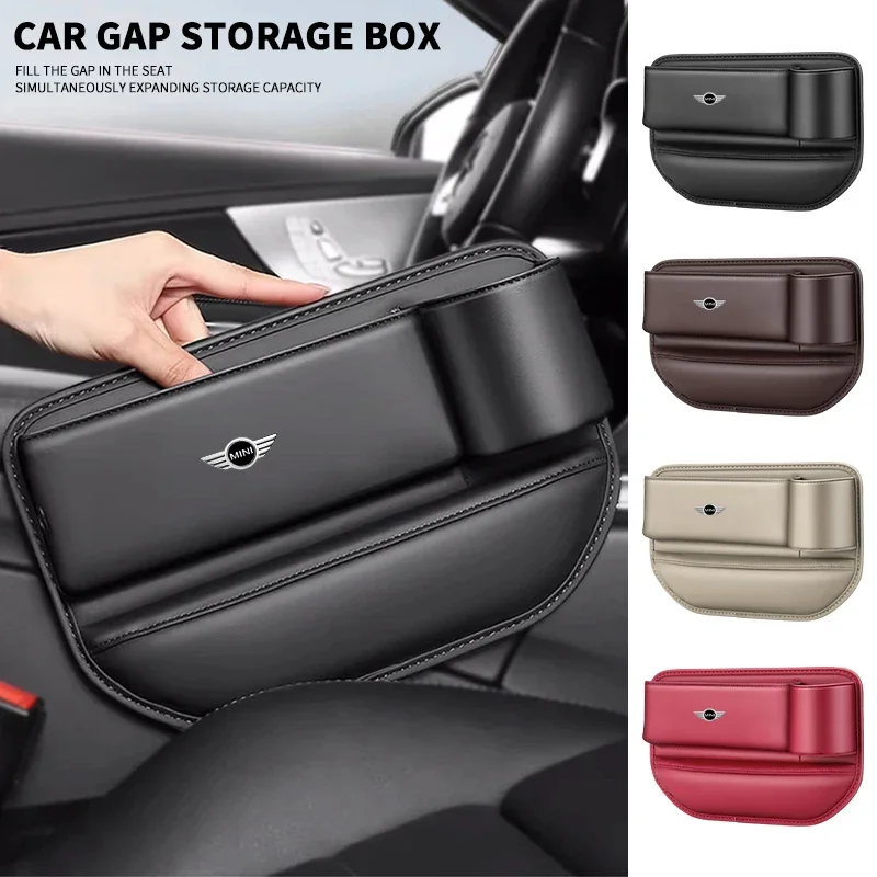 Multifunction Car Seat Gap Leak-proof Storage Bag For BMW Mini Cooper Countryman Clubman R55 R56 R60 F54 JCW F55 Accessories