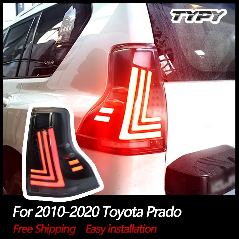 

TYPY Car Tail Lights For Toyota Prado 2010-2020 LED Car Tail Lamps Daytime Running Lights Dynamic Turn Signals Car Accessories