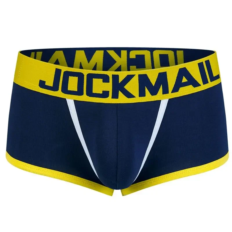 JOCKMAIL Men\'s Underwear Men Boxer Jockstrap Pouch Cuecas Cotton Gay Panties Thongs Sissy Underpants Calzoncillos Hombre Sexy