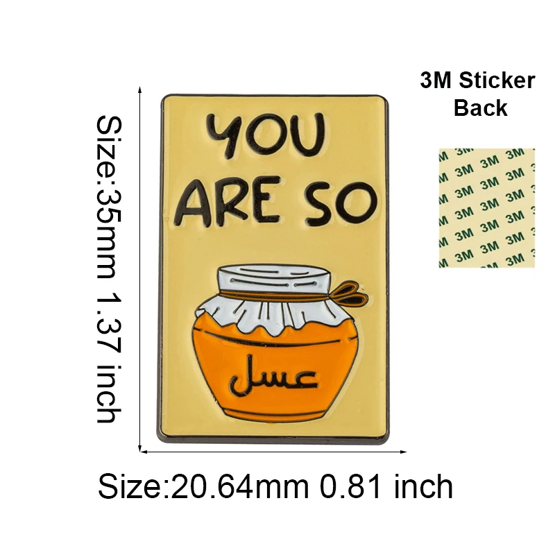 You are so Mobile Phone 3M Sticker Badge Metal Pin Broooches Pins