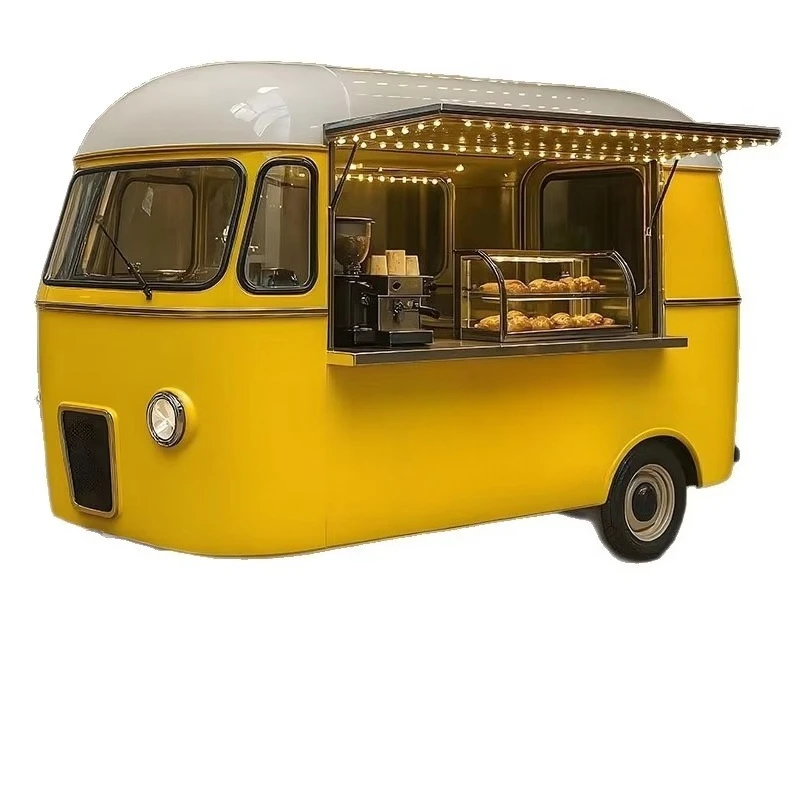 

Custom Fast Food Vending Cart Outdoor Mobile COC DOT CE Certified Towable Food Truck for Coffee Certified by COC DOT CE