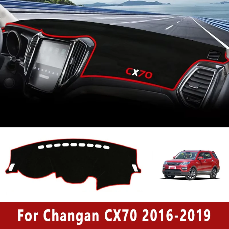 

Car Dashboard Mat Dash Covers Sun Shade Instrument Desk Non-slip Pad Accessories For Changan CX70 2016 2017 2018 2019