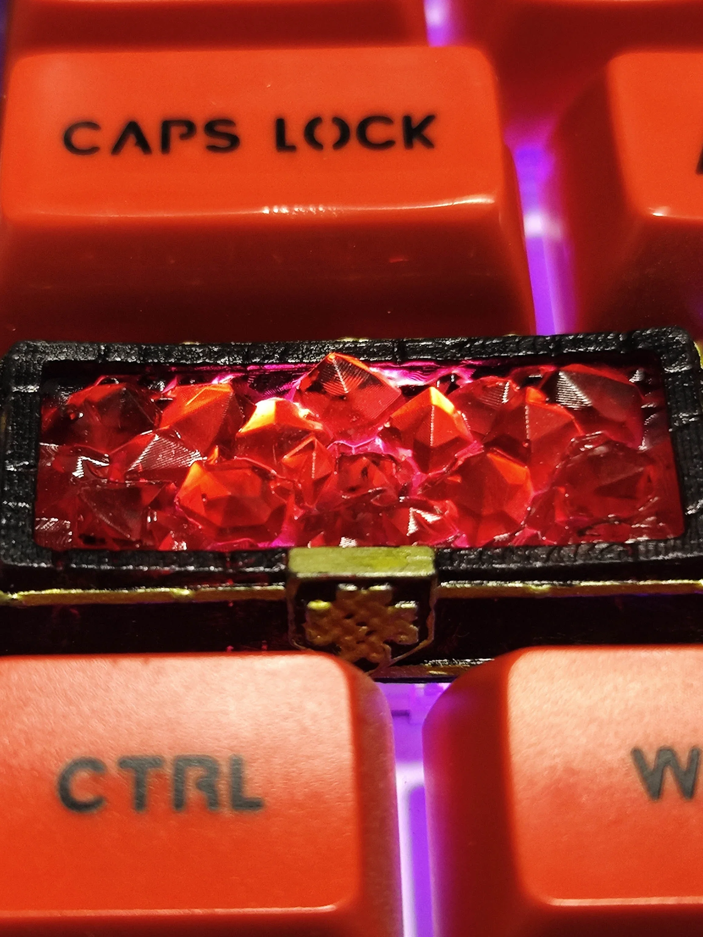 SL Keycaps Center Keycaps Flame Crystal Resin Keycaps Light Transparent Keycap For Mechanical Keyboard Pc Gamer Accessories Gift