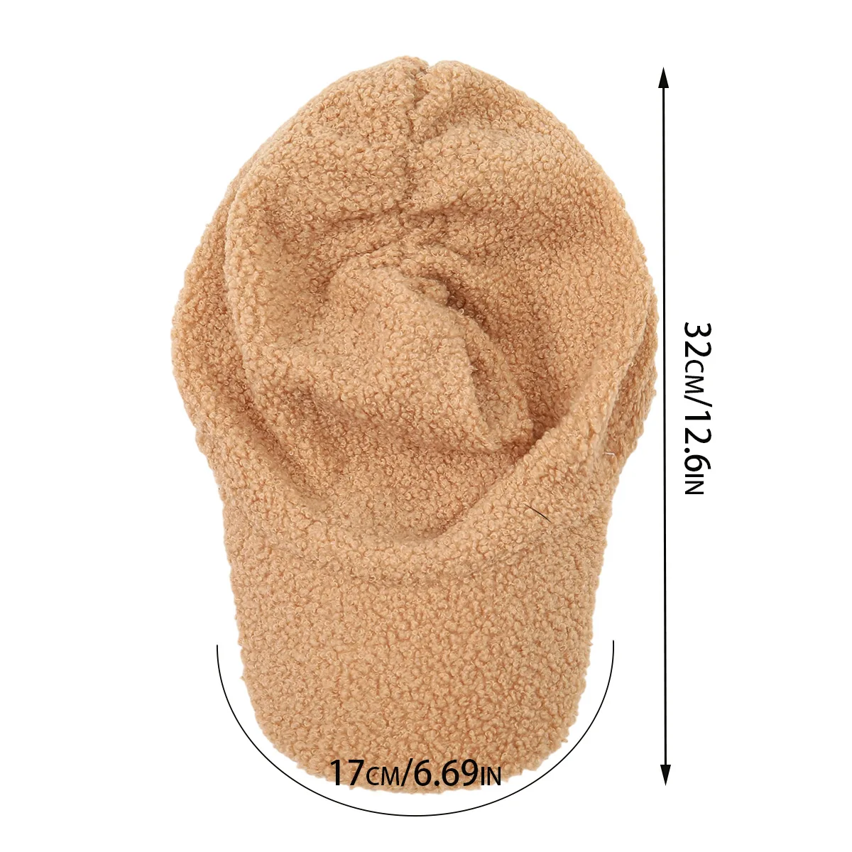 2025 جديد لامب الكشمير قبعة بيسبول دافئة الشتاء Sunhat بلون النساء المراهقين تيدي المخملية Snapback قبعات الهيب هوب قبعة صيد #5