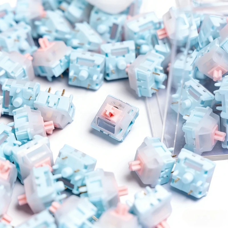 Linear Switch Triggers 37g 42g 48g Custom Light Guide Column Column Crisp Sound Gaming Mechanical Keyboard Accessories Switches