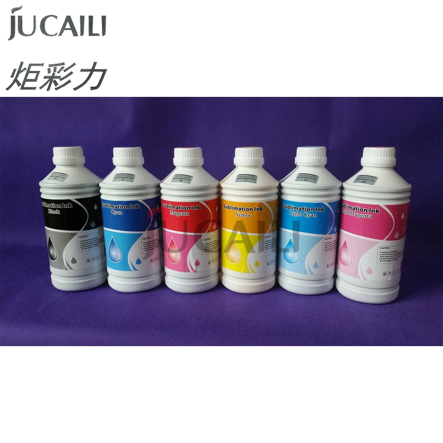 

Jucaili 1000ml DX5 sublimation ink for Epson XP600/DX5/DX7/4720/I3200/I1600 printhead for Xuli Human water based Large Printer