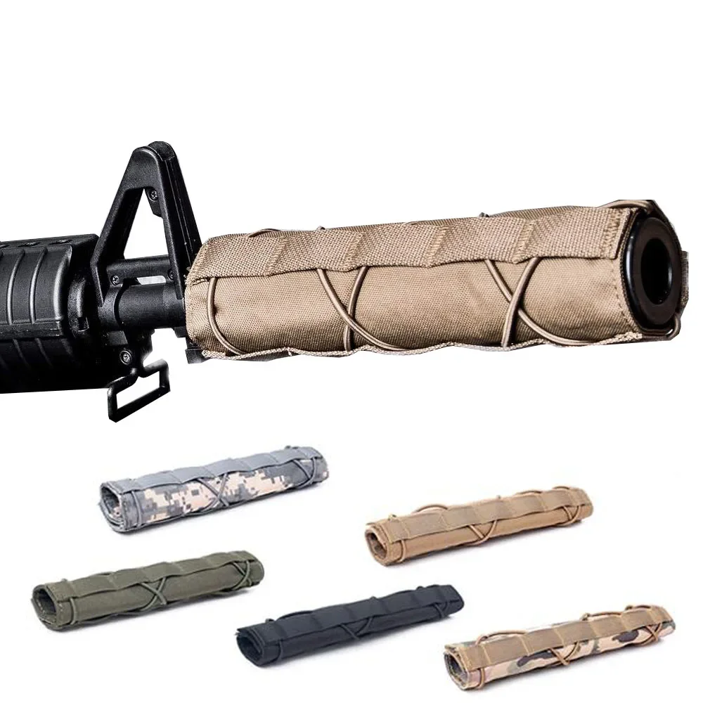 

Прочный водонепроницаемый защитный чехол для глушителя для винтовки, тактический аксессуар для охоты и стрельбы для страйкбола/снайпера, чехол для бочонка