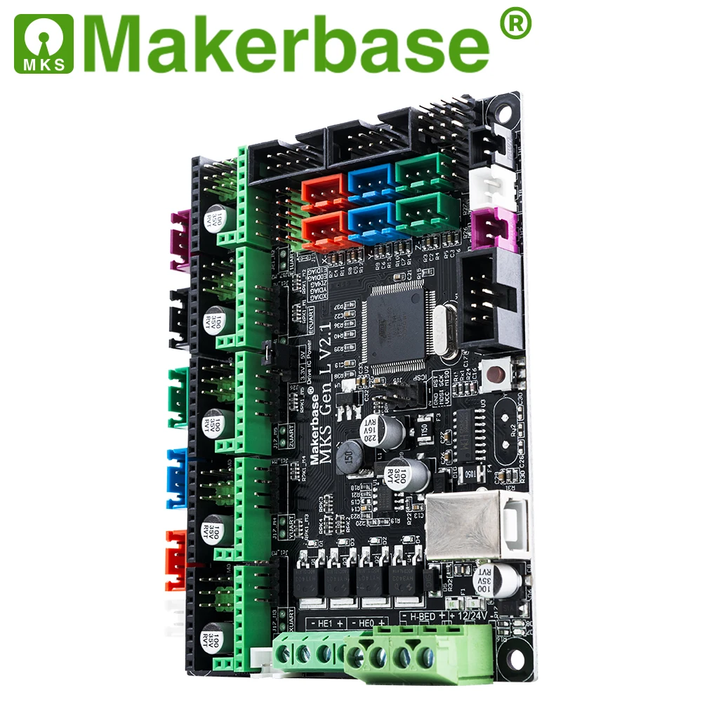 Imagem -05 - Printer Control Board Placa-mãe Mks Gen-l V1.0 V2.1 Placa-mãe 3d com Mks Tmc2208 Kit Mks Tmc2209 Modo Uart Disponível Gen l Makerbase3d