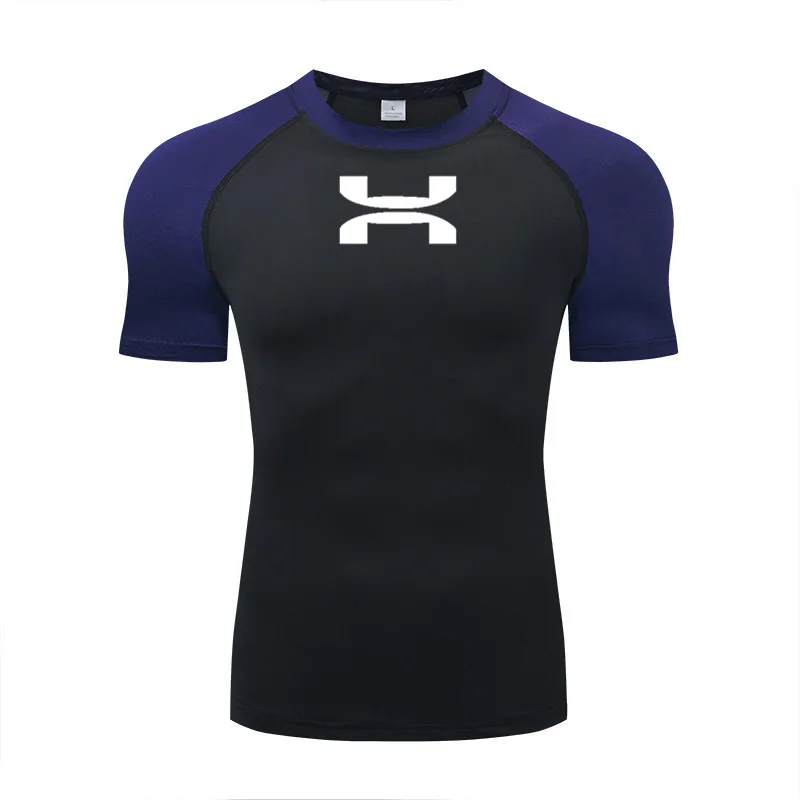 Dry Fit Men's High Quality MMA Fitness Gym Sports T-Shirt Jogging Running Shirt Compression Breathable Rashguard Comprehensive