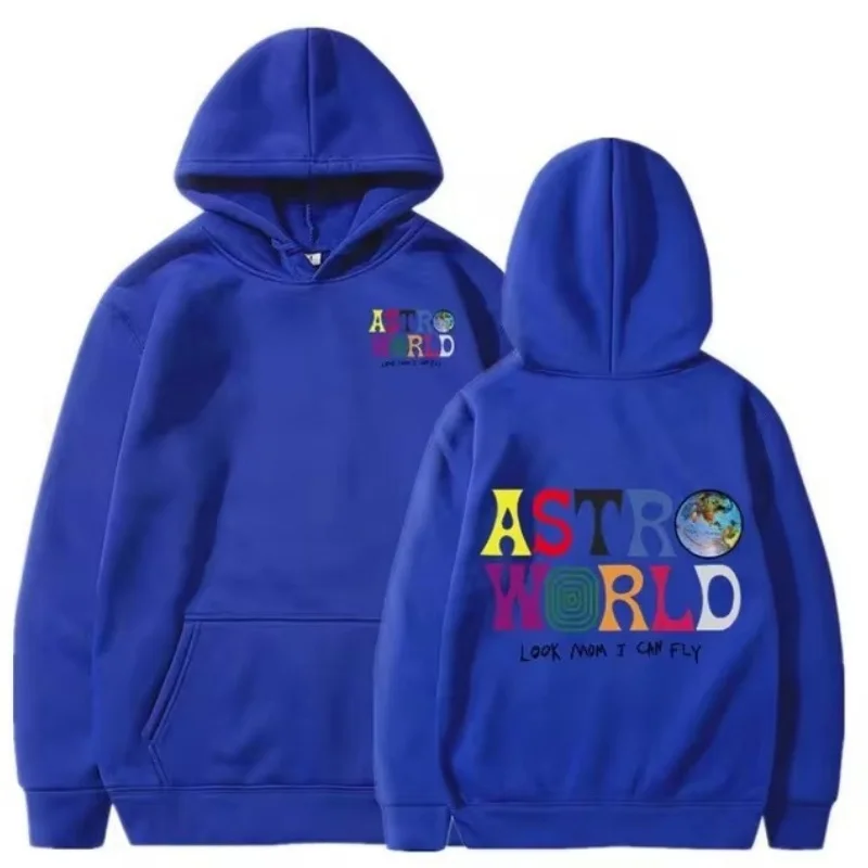 Spring Autumn hoodie men look Mom I can fly letter printed sweatshirt women's fashion ASTROWORLD hooded jumper casual sportswear