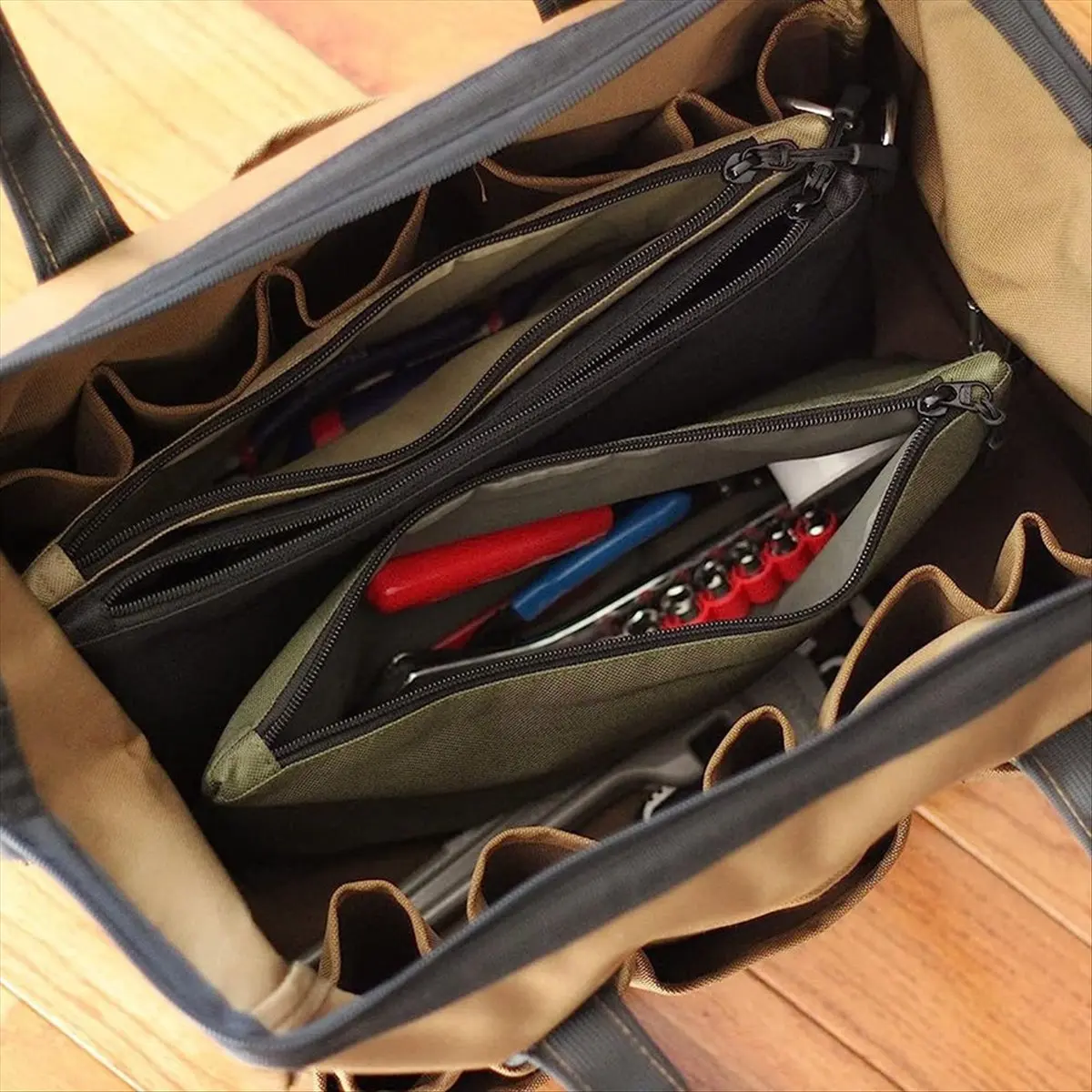 【2026 TOP Global】3Pcs Tool Bag Zipper Pouch,File Folders,Multipurpose Storage Organizer Tool Pouches with Zipper for Accessary,S