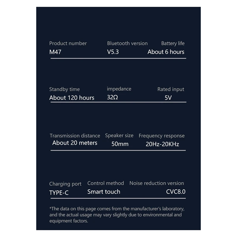 M47 หูฟังชนิดใส่ในหู 2 ใน 1 หูฟังแบบพกพาลําโพงหูฟังไร้สาย BT 5.3 ชุดหูฟังสเตอริโอ M47 หูฟังชนิดใส่ในหู