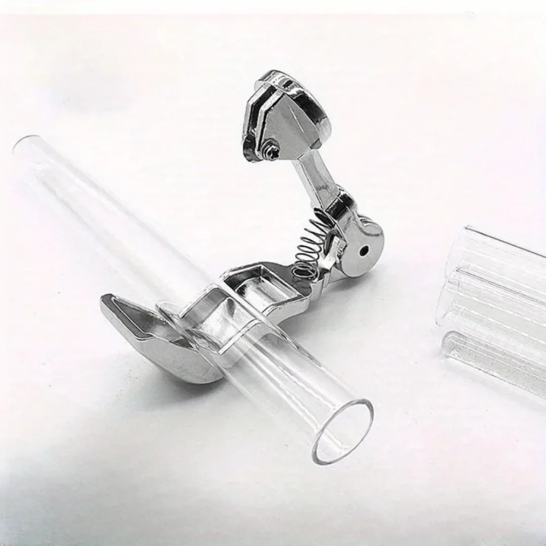 Precision Mini Glass Tubing Cutter - Easy-To-Use, Durable Tool For Cutting Beer & Wine Bottles, Scientific Pipes - Silvery